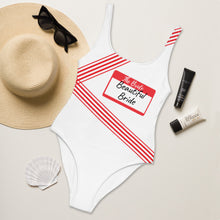 Load image into Gallery viewer, Beautiful Bride Striped One-Piece Swimsuit
