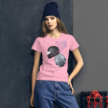 Load image into Gallery viewer, Biker Bride Helmet Women&#39;s short sleeve t-shirt
