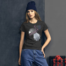 Load image into Gallery viewer, Biker Bride Helmet Women&#39;s short sleeve t-shirt
